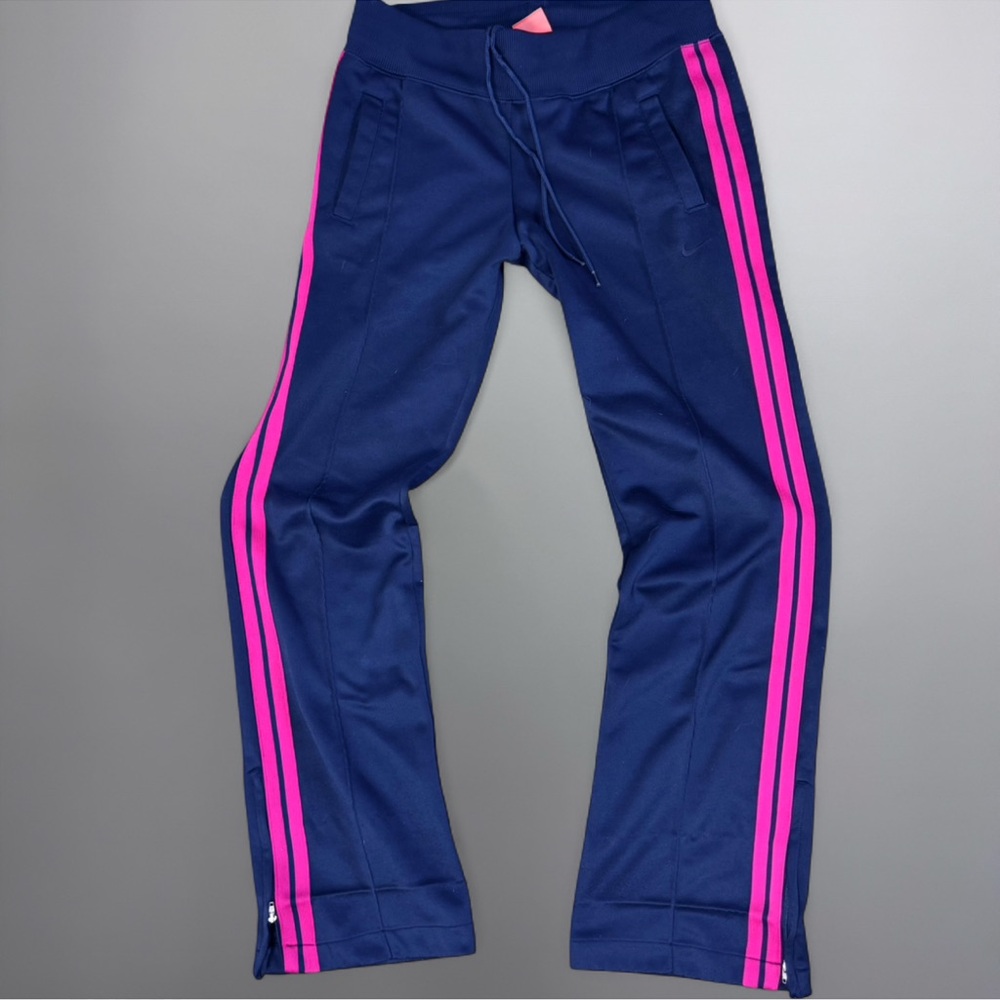 Nike Swoosh Blue Pink Track Pants